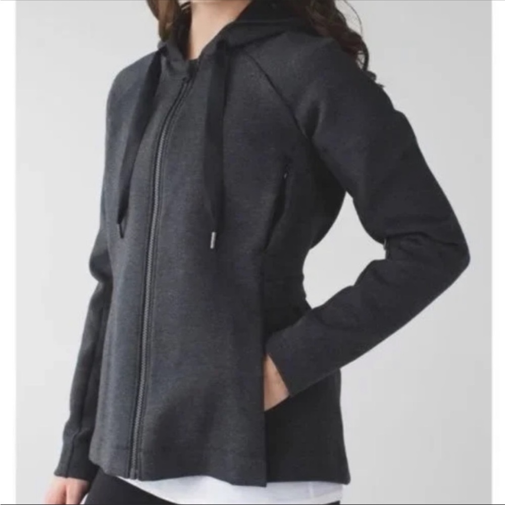 Lululemon &go Skyline Jacket Heathered Black/Dark Grey